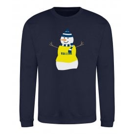 Tottenham Hotspur Influenced Snowman Kids Christmas Jumper