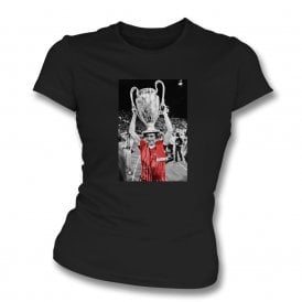 Trevor Francis European Cup Trophy (Nottingham Forest) Womens Slim Fit T-Shirt
