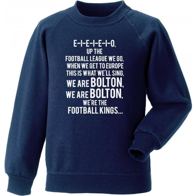 Up The Football League We Go (Bolton Wanderers) Sweatshirt