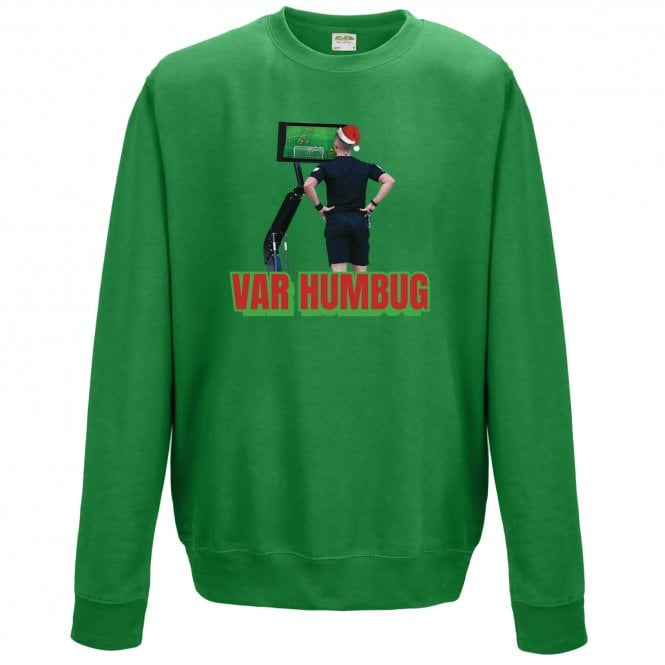VAR Humbug Kelly Green Kids Christmas Jumper