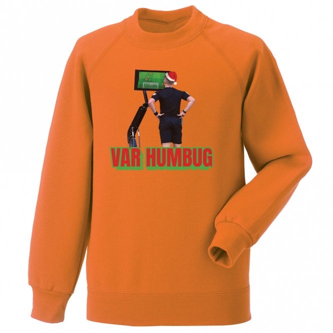 VAR Humbug Orange Kids Christmas Jumper
