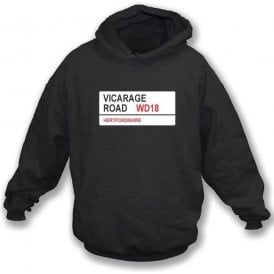 Vicarage Road WD18 Hooded Sweatshirt (Watford)