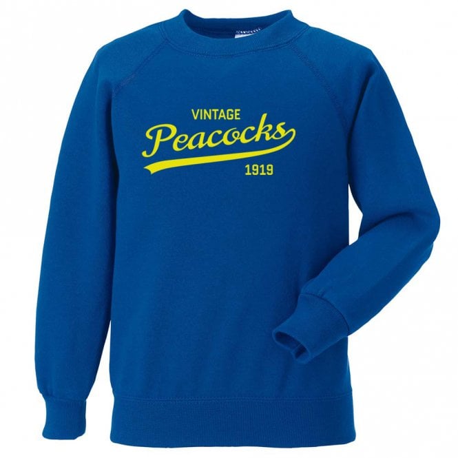 Vintage Peacocks (Leeds Influenced) Kids Sweatshirt