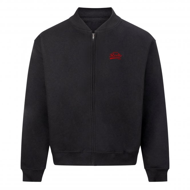 Vintage Reds (Liverpool Influenced) Heavyweight Embroidered Bomber Sweatshirt