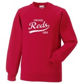 Vintage Reds (Liverpool Influenced) Kids Sweatshirt