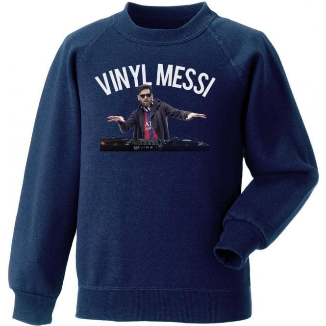 Vinyl Messi (Barcelona) Kids Sweatshirt
