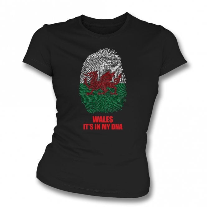 Wales - It's In My DNA Womens Slim Fit T-Shirt