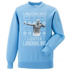 Walking In A Winter WondHaaland (Manchester City Influenced) Christmas Jumper