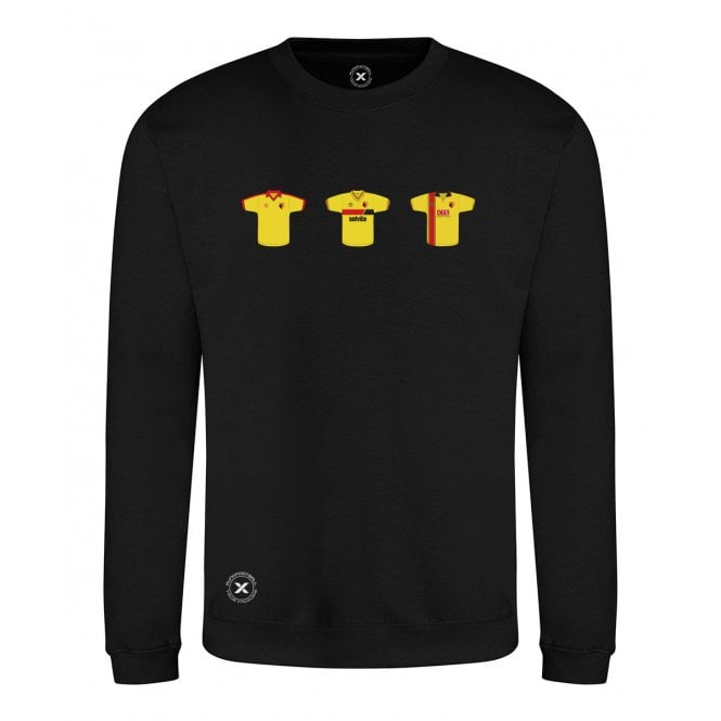 Watford Retro Football Kits (True Colours Collab) Organic Sweatshirt