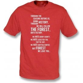We All Follow The Forest T-Shirt (Nottingham Forest)