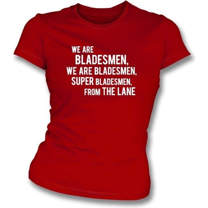 We Are Bladesmen Womens Slim Fit T-Shirt (Sheffield United)