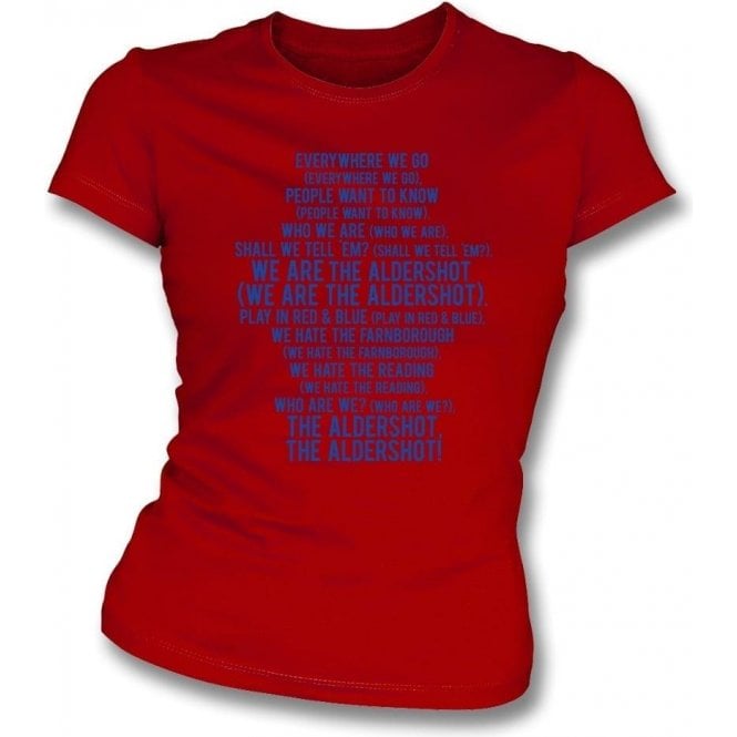 We Are The Aldershot Womens Slim Fit T-Shirt