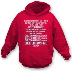 We Can't Read (Cheltenham Town) Kids Hooded Sweatshirt