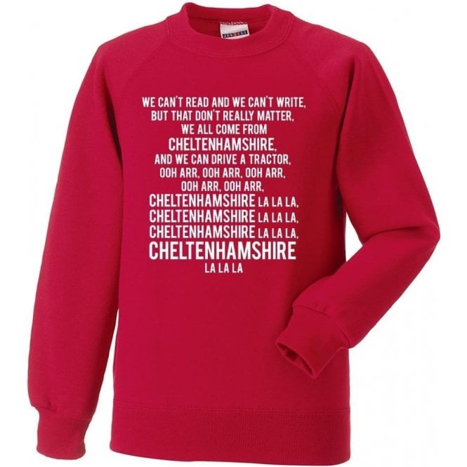 We Can't Read (Cheltenham Town) Sweatshirt