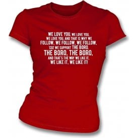 We Love You (Stevenage) Womens Slim Fit T-Shirt