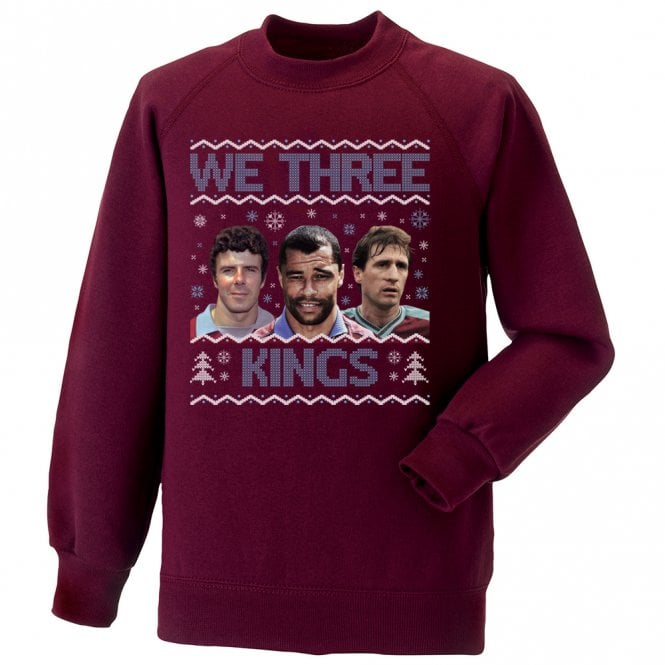 We Three Kings (Aston Villa Influenced) Kids Christmas Jumper