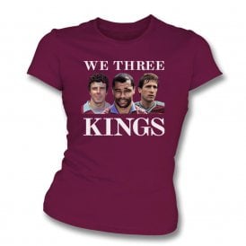 We Three Kings (Aston Villa Influenced) Regular Design Womens Slim Fit T-Shirt
