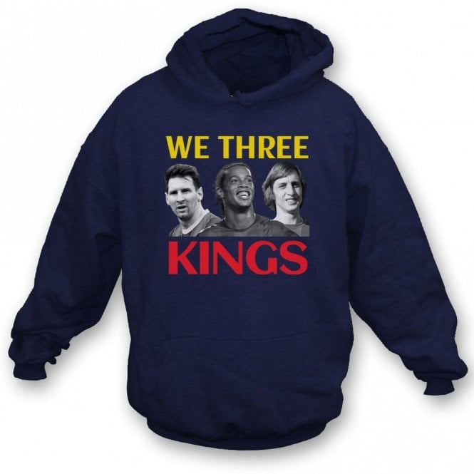 We Three Kings (Barcelona Influenced) Regular Design Organic Hooded Sweatshirt