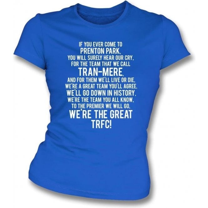 We're The Great TRFC (Tranmere Rovers) Womens Slim Fit T-Shirt