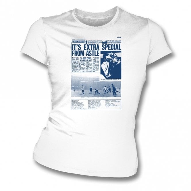West Brom 1968 FA Cup Headline Organic Womens Slim Fit T-Shirt