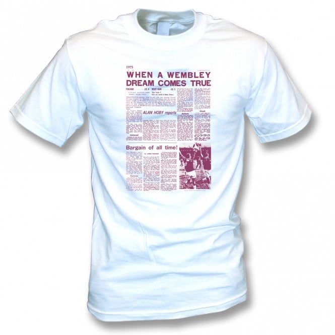 West Ham 1975 FA Cup Headline T-Shirt