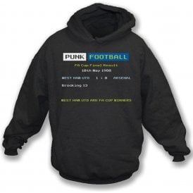 West Ham 1980 Ceefax Kids Hooded Sweatshirt