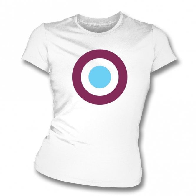 West Ham Classic Mod Target Organic Womens Slim Fit T-Shirt