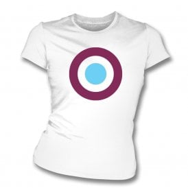 West Ham Classic Mod Target Organic Womens Slim Fit T-Shirt
