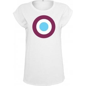 West Ham Classic Mod Target Womens Extended Shoulder T-Shirt