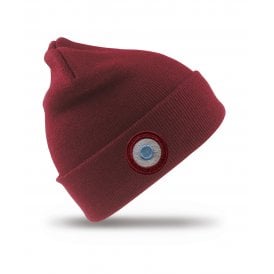West Ham Influenced Mod Target Embroidered Terrace Kids Beanie