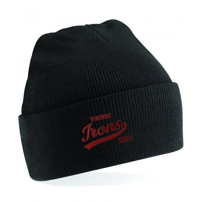 West Ham Influenced Vintage Logo Embroidered Terrace Kids Beanie