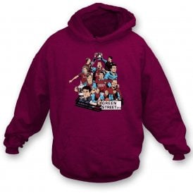 West Ham Legends (Collage) Organic Hooded Sweatshirt