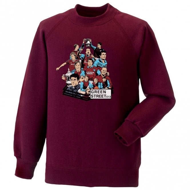 West Ham Legends (Collage) Organic Sweatshirt