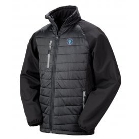 West Ham United Influenced Keep The Faith Embroidered Away Days Padded Softshell Jacket