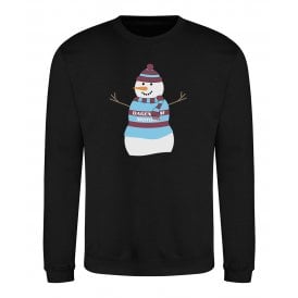 West Ham United Influenced Snowman Christmas Jumper