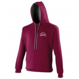 West Ham United Influenced Vintage Logo Embroidered Terrace Varsity Hoodie