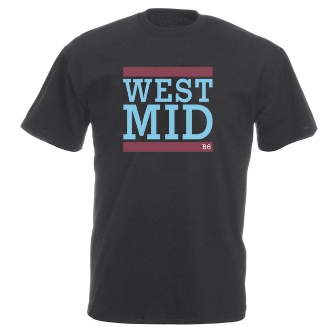 WEST MID (Aston Villa Influenced) Vintage Wash T-Shirt