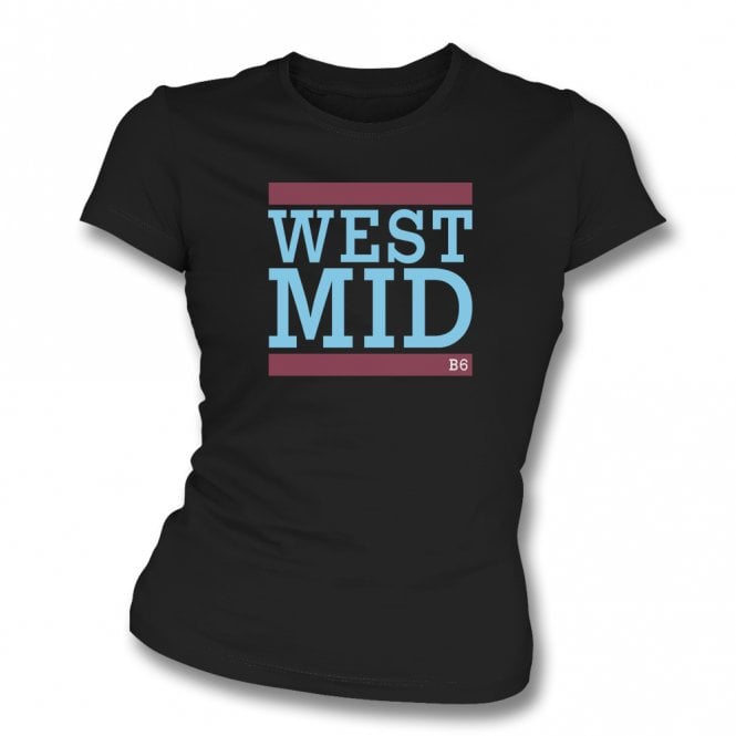 WEST MID (Aston Villa Influenced) Womens Slim Fit T-Shirt