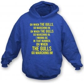 When The Gulls Go Marching In (Torquay United) Kids Hooded Sweatshirt