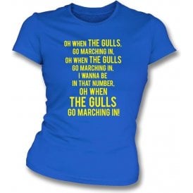When The Gulls Go Marching In (Torquay United) Womens Slim Fit T-Shirt