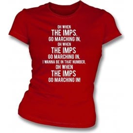 When The Imps Go Marching In (Lincoln City) Womens Slim Fit T-Shirt