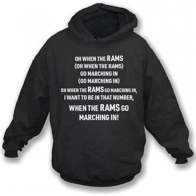 When The Rams Go Marching In (Derby County) Kids Hooded Sweatshirt