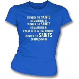 When The Saints Go Marching In (St. Johnstone) Womens Slim Fit T-Shirt