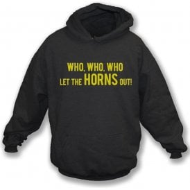 Who Let The Horns Out Kids Hooded Sweatshirt (Watford)
