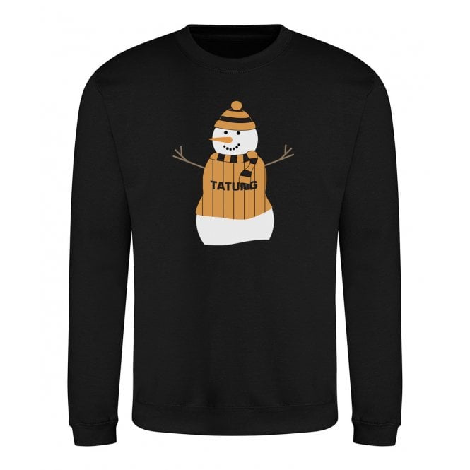 Wolverhampton Wanderers Influenced Snowman Christmas Jumper