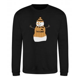 Wolverhampton Wanderers Influenced Snowman Kids Christmas Jumper