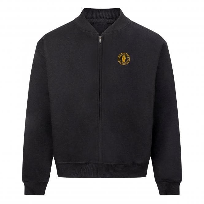 Wolverhampton Wanderers Keep The Faith Heavyweight Embroidered Bomber Sweatshirt