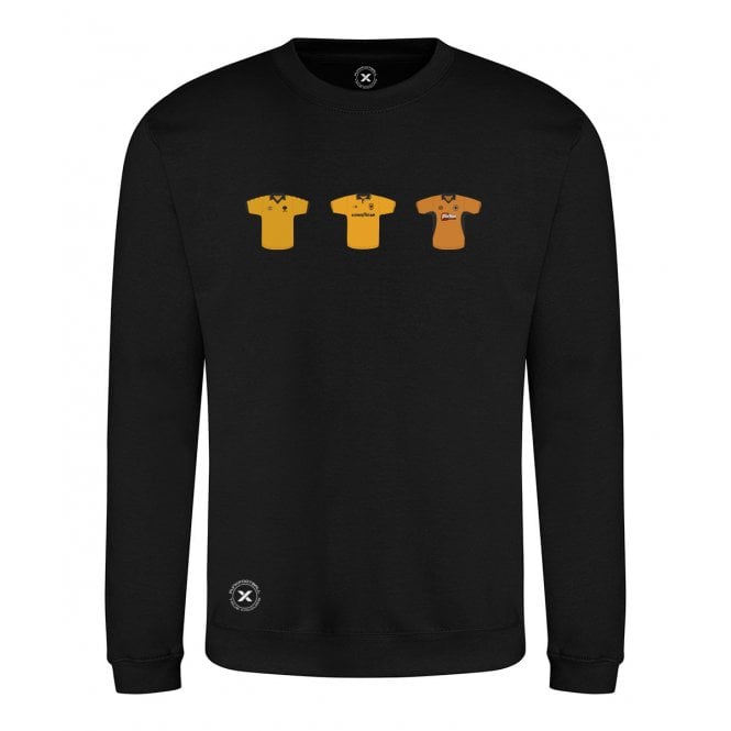Wolverhampton Wanderers Retro Football Kits (True Colours Collab) Organic Sweatshirt