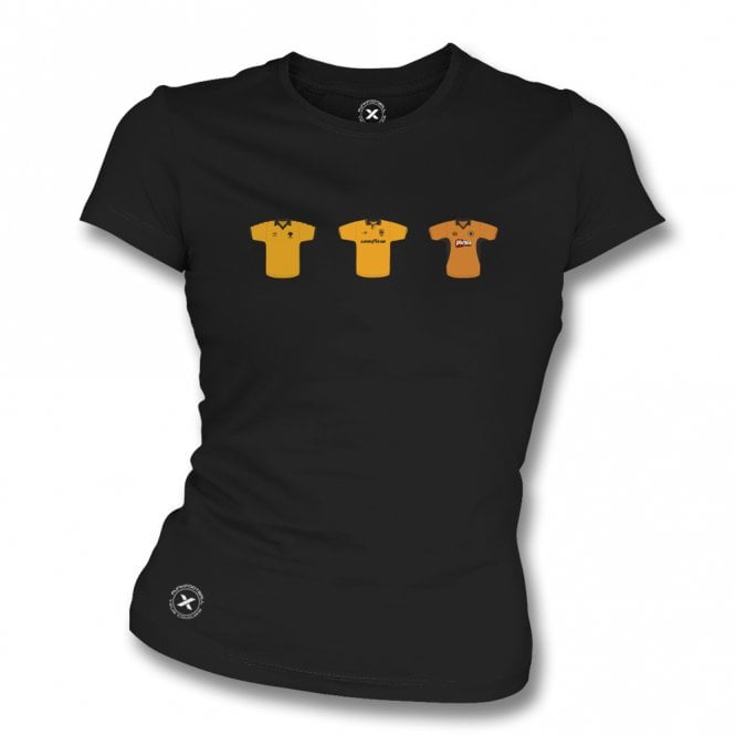 Wolverhampton Wanderers Retro Football Kits (True Colours Collab) Organic Womens Slim Fit T-Shirt