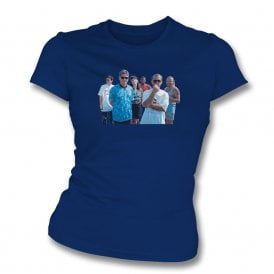 World In Motion Group Photo (England Influenced) Art Print Womens Slim Fit T-Shirt
